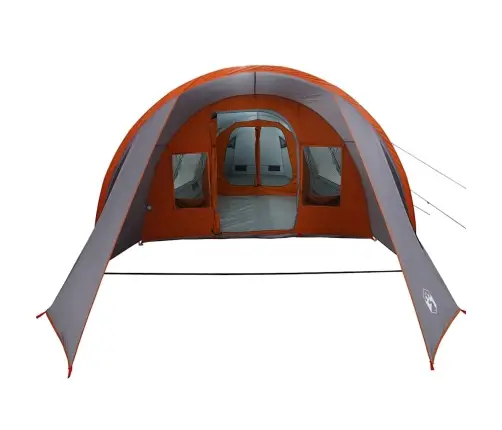 Tuneļveida Telts Ar Jumtu Pelēka Un Oranža 778 X 356 X 210 Cm Vidaxl