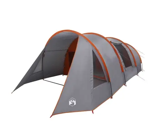 Tuneļveida Telts Ar Jumtu Pelēka Un Oranža 778 X 356 X 210 Cm Vidaxl