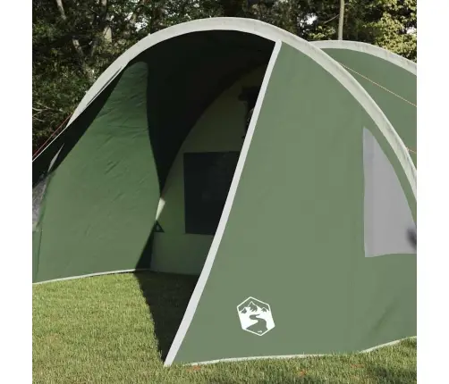 Tuneļveida Telts Ar Jumtu Zaļš Un Balts 778 X 356 X 210 Cm Vidaxl