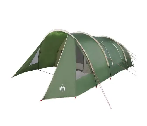Tuneļveida Telts Ar Jumtu Zaļš Un Balts 778 X 356 X 210 Cm Vidaxl