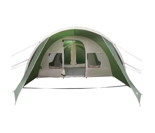 Tuneļveida Telts Ar Jumtu Zaļš Un Balts 778 X 356 X 210 Cm Vidaxl