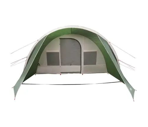 Tuneļveida Telts Ar Jumtu Zaļš Un Balts 778 X 356 X 210 Cm Vidaxl