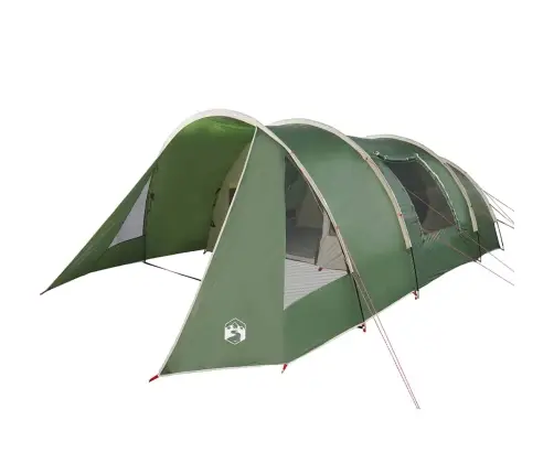 Tuneļveida Telts Ar Jumtu Zaļš Un Balts 778 X 356 X 210 Cm Vidaxl