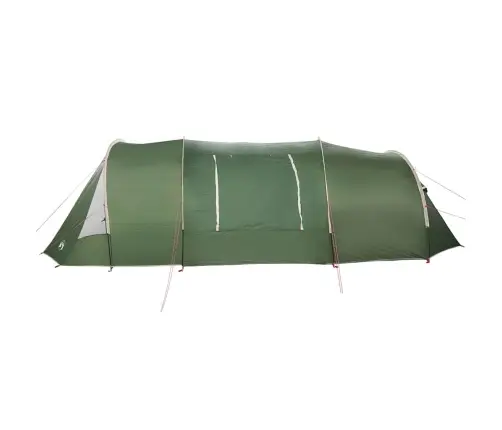 Tuneļveida Telts Ar Jumtu Zaļš Un Balts 778 X 356 X 210 Cm Vidaxl