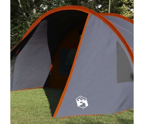 Tuneļveida Telts Ar Jumtu Pelēka Un Oranža 778 X 356 X 210 Cm Vidaxl