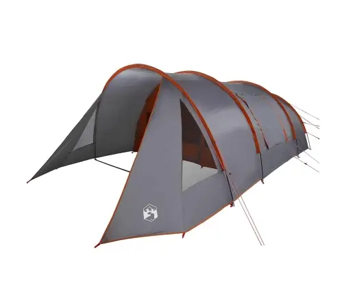 Tuneļveida Telts Ar Jumtu Pelēka Un Oranža 778 X 356 X 210 Cm Vidaxl