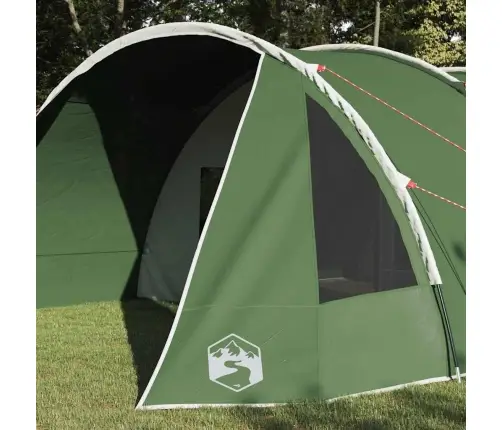 Tuneļveida Telts Ar Jumtu Zaļš Un Balts 778 X 356 X 210 Cm Vidaxl