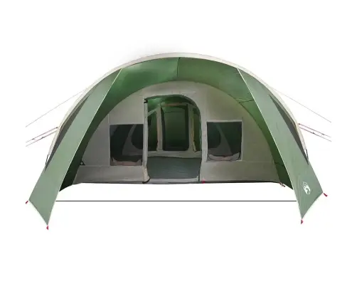 Tuneļveida Telts Ar Jumtu Zaļš Un Balts 778 X 356 X 210 Cm Vidaxl