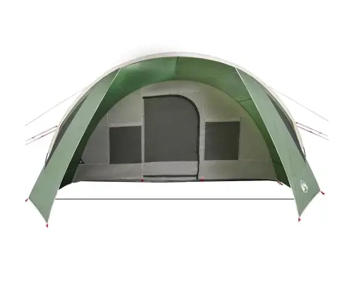 Tuneļveida Telts Ar Jumtu Zaļš Un Balts 778 X 356 X 210 Cm Vidaxl