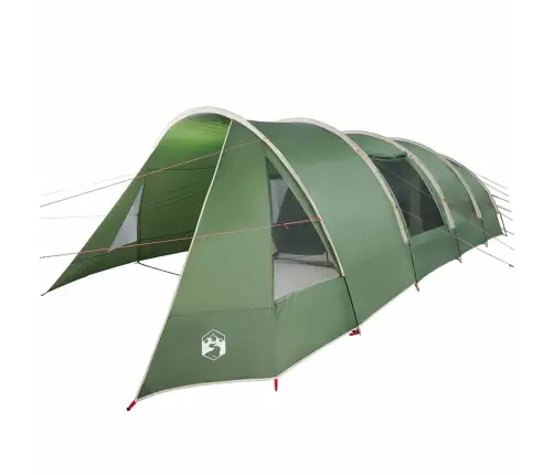 Tuneļveida Telts Ar Jumtu Zaļš Un Balts 778 X 356 X 210 Cm Vidaxl