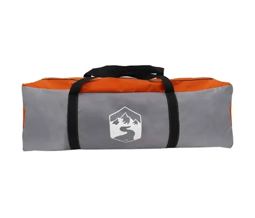 Tuneļveida Telts Ar Jumtu Pelēka Un Oranža 778 X 356 X 210 Cm Vidaxl