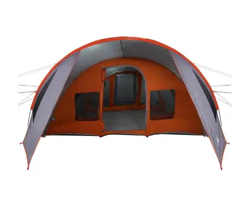 Tuneļveida Telts Ar Jumtu Pelēka Un Oranža 778 X 356 X 210 Cm Vidaxl