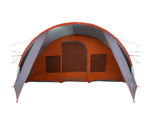 Tuneļveida Telts Ar Jumtu Pelēka Un Oranža 778 X 356 X 210 Cm Vidaxl