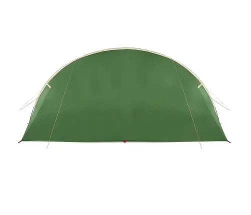 Tuneļveida Telts Ar Jumtu Zaļš Un Balts 700 X 590 X 215 Cm Vidaxl