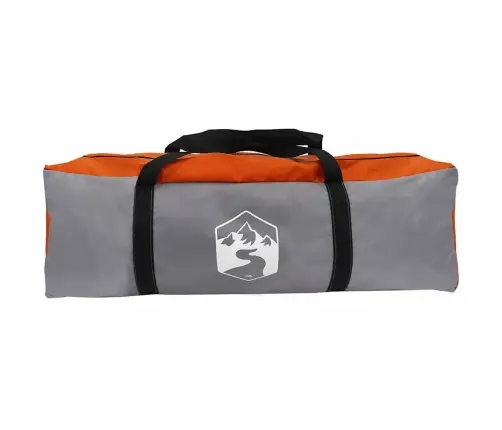 Tuneļveida Telts Ar Jumtu Pelēka Un Oranža 700 X 590 X 215 Cm Vidaxl