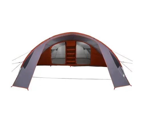 Tuneļveida Telts Ar Jumtu Pelēka Un Oranža 700 X 590 X 215 Cm Vidaxl