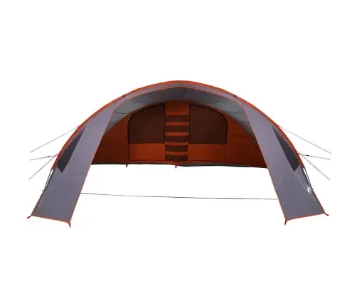 Tuneļveida Telts Ar Jumtu Pelēka Un Oranža 700 X 590 X 215 Cm Vidaxl