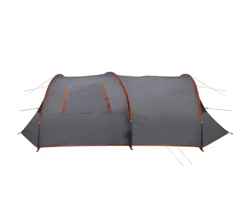 Tuneļveida Telts Ar Jumtu Pelēka Un Oranža 700 X 590 X 215 Cm Vidaxl