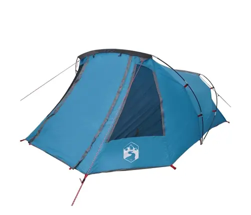 Tuneļveida Telts Ar Jumtu Zila Un Pelēka 328 X 228 X 115 Cm Vidaxl