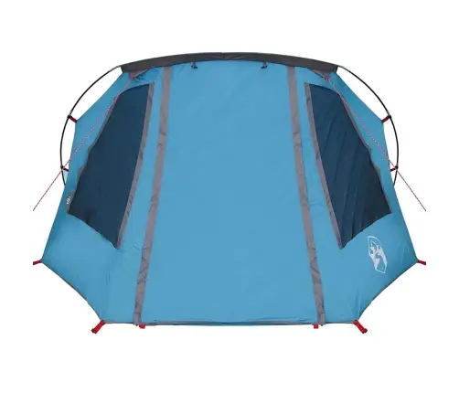 Tuneļveida Telts Ar Jumtu Zila Un Pelēka 328 X 228 X 115 Cm Vidaxl