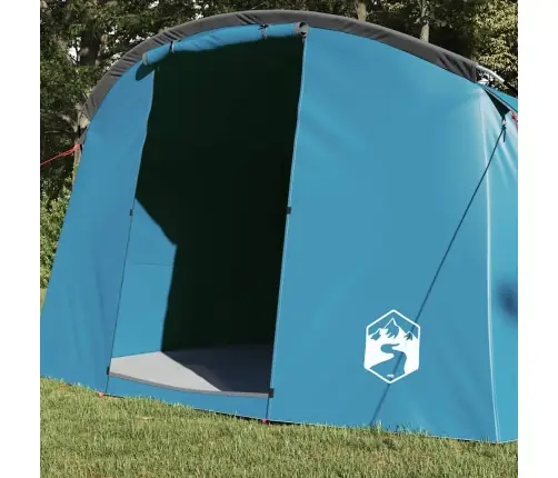 Tuneļveida Telts Ar Jumtu Zila Un Pelēka 318 X 275 X 140 Cm Vidaxl
