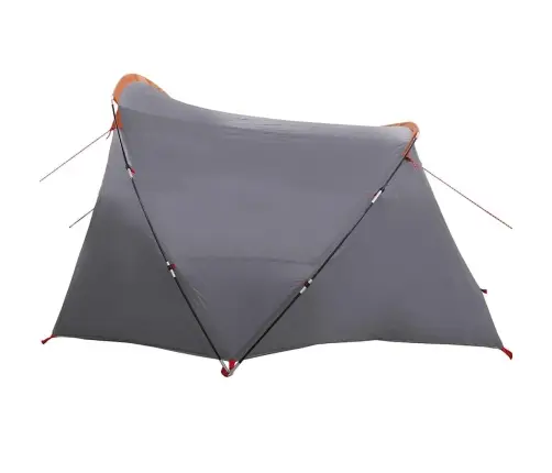 Tuneļveida Telts Ar Jumtu Pelēka Un Oranža 318 X 275 X 140 Cm Vidaxl