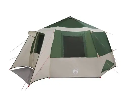 Kabriolet Telts Ar Jumtu Zaļa Un Pelēka 500 X 500 X 294 Cm Vidaxl