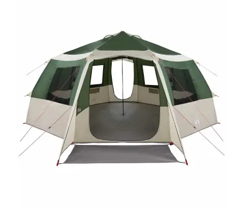 Kabriolet Telts Ar Jumtu Zaļa Un Pelēka 500 X 500 X 294 Cm Vidaxl