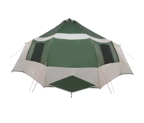 Kabriolet Telts Ar Jumtu Zaļa Un Pelēka 500 X 500 X 294 Cm Vidaxl