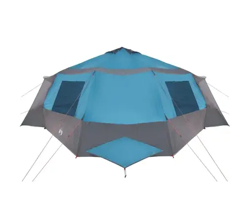 Kabanas Palapinė Su Stogu Mėlyna Ir Pilka 500 X 500 X 294 Cm