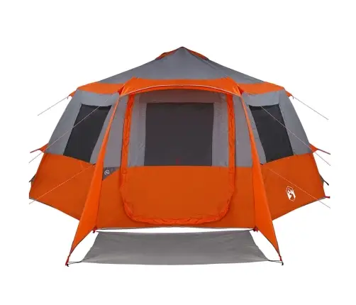 Kabriolet Telts Ar Jumtu Pelēka Un Oranža 500 X 500 X 294 Cm Vidaxl