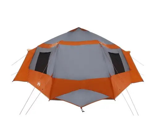 Kabriolet Telts Ar Jumtu Pelēka Un Oranža 500 X 500 X 294 Cm Vidaxl