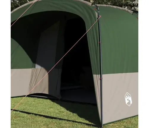 Ģimenes Telts Ar Jumtu Zaļš Un Balts 760 X 645 X 230 Cm Vidaxl