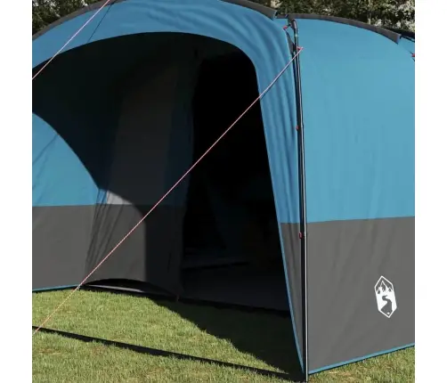 Ģimenes Telts Ar Jumtu Zila Un Pelēka 760 X 645 X 230 Cm Vidaxl