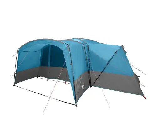 Ģimenes Telts Ar Jumtu Zila Un Pelēka 760 X 645 X 230 Cm Vidaxl