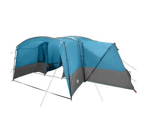 Ģimenes Telts Ar Jumtu Zila Un Pelēka 760 X 645 X 230 Cm Vidaxl