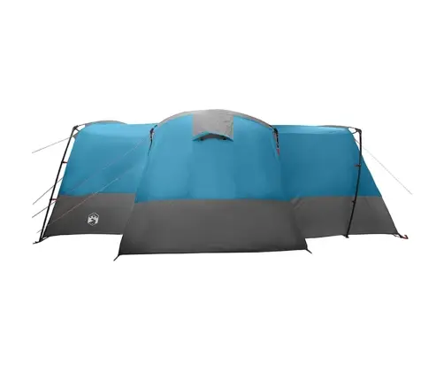 Ģimenes Telts Ar Jumtu Zila Un Pelēka 760 X 645 X 230 Cm Vidaxl