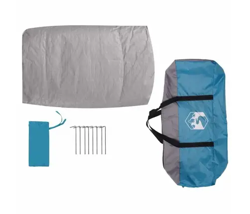 Iekšējā Telts Ar Jumtu Zila Un Pelēka 300 X 300 X 250 Cm Vidaxl