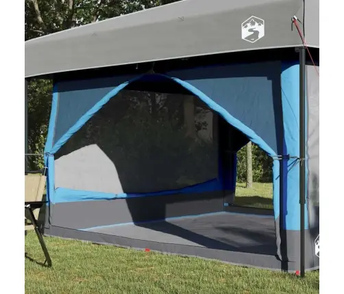 Iekšējā Telts Ar Jumtu Zila Un Pelēka 300 X 300 X 250 Cm Vidaxl