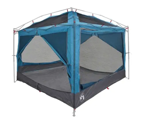 Iekšējā Telts Ar Jumtu Zila Un Pelēka 300 X 300 X 250 Cm Vidaxl
