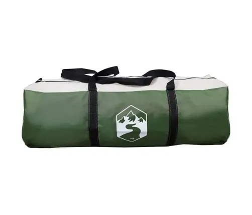 Tīpis Telts Ar Jumtu Zaļš Un Balts 490 X 410 X 210 Cm Vidaxl