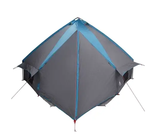 Tīpis Telts Ar Jumtu Zila Un Pelēka 490 X 410 X 210 Cm Vidaxl