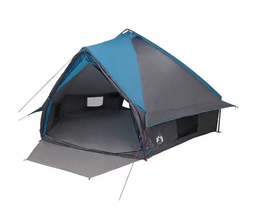 Tīpis Telts Ar Jumtu Zila Un Pelēka 490 X 410 X 210 Cm Vidaxl