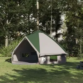 Tīpis Telts Ar Jumtu Zaļš Un Balts 490 X 410 X 210 Cm Vidaxl Tīpis Telts Ar Jumtu Zaļš Un Balts 490 X 410 X 210 Cm Vidaxl