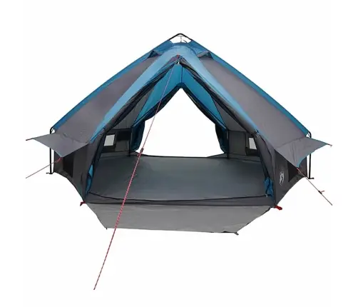 Tīpis Telts Ar Jumtu Zila Un Pelēka 490 X 410 X 210 Cm Vidaxl