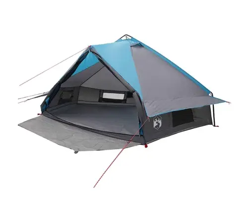 Tīpis Telts Ar Jumtu Zila Un Pelēka 490 X 410 X 210 Cm Vidaxl