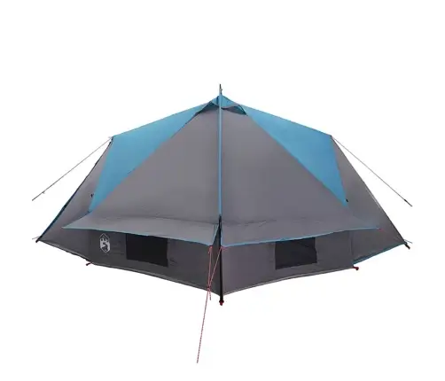 Tīpis Telts Ar Jumtu Zila Un Pelēka 490 X 410 X 210 Cm Vidaxl