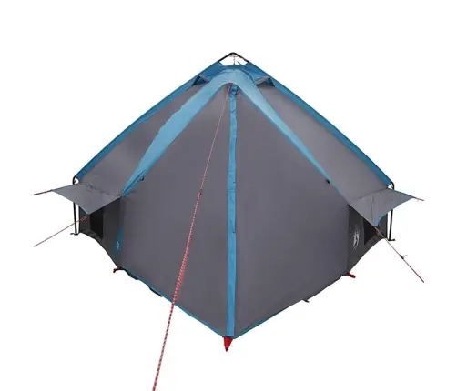 Tīpis Telts Ar Jumtu Zila Un Pelēka 490 X 410 X 210 Cm Vidaxl