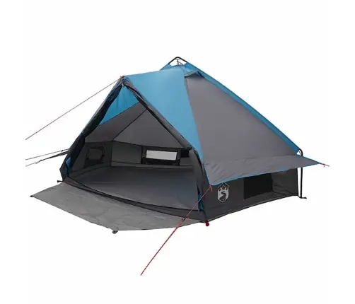 Tīpis Telts Ar Jumtu Zila Un Pelēka 490 X 410 X 210 Cm Vidaxl