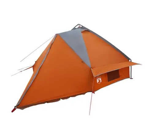 Teepee Palapinė Su Stogu Pilka Ir Oranžinė 490 X 410 X 210 Cm